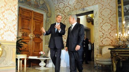 Treffen mit Ambiente: Kerry empfing Netanjahu in Rom.