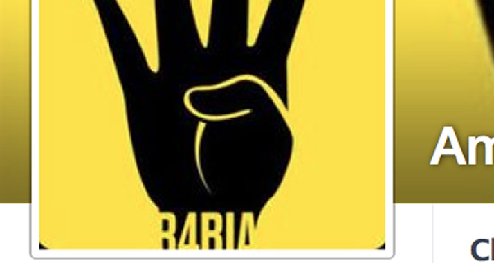 In sozialen Netzwerken solidarisieren sich viele Nutzer mit der Widerstandsbewegung "r4bia".