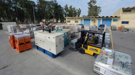 Das israelische Militär hat bereits einige Container mit Hilfsgütern auf die Philippinen gesandt.