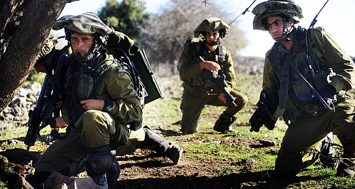 Soldaten der "Golani-Brigade" bei einem Manöver