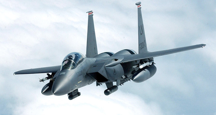 Die USA schickten F-15-Kampftjets für die "Blue Flag"-Übung.