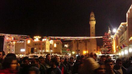 Weihnachten am Manger Square in Bethlehem - jedes Jahr ein Besuchermagnet.