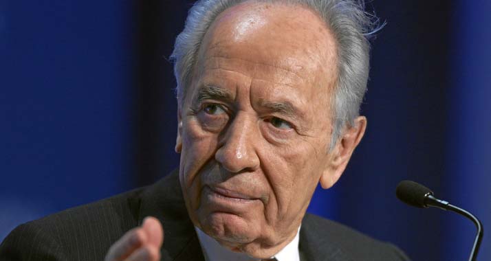 Israels Staatspräsident Schimon Peres wurde per Video zu einer arabisch-muslimischen Konferenz zugeschaltet.