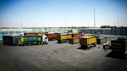 Zumindest für die UNO dürfen Lastwagen wieder Baustoffe über den Grenzübergang Kerem Schalom bringen.