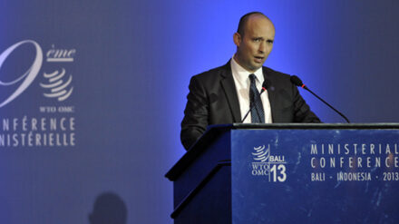 Naftali Bennett war auch unter den Rednern bei der Weltwirtschaftskonferenz in Bali.