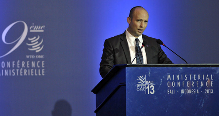 Naftali Bennett war auch unter den Rednern bei der Weltwirtschaftskonferenz in Bali.