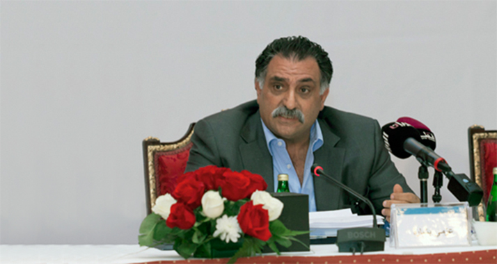 Asmi Bischara auf einer Konferenz des von ihm gegründeten Institutes in Katar