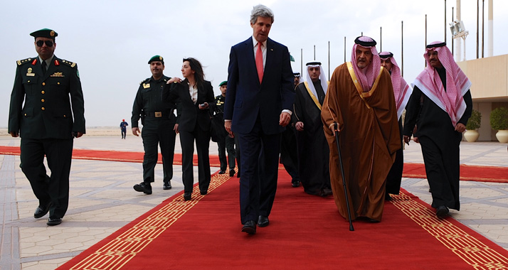 Kerry trifft den saudischen Außenminister Saud al-Faisal am Sonntag in Riad.
