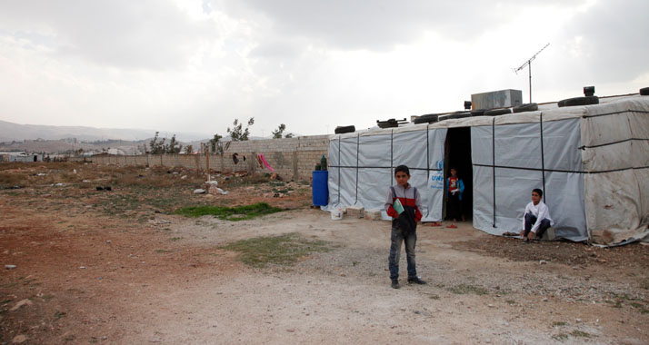 Syrische Flüchtlinge – hier im Libanon – haben besonders unter dem harten Winter zu leiden.