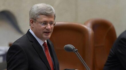 Bekräftigt die Unterstützung Israels: der kanadische Regierungschef Stephen Harper.
