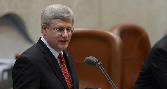 Bekräftigt die Unterstützung Israels: der kanadische Regierungschef Stephen Harper.