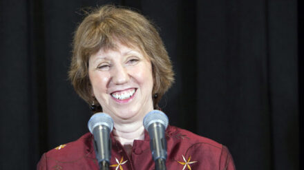 Verzichtet zum Holocaustgedenktag auf die Erwähnung von Juden und Antisemitismus: Catherine Ashton