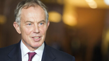 Ist sich mit Schimon Peres über die Zweistaatenlösung einig: Tony Blair