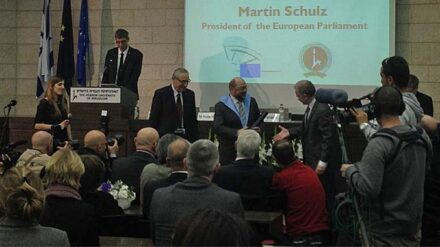 EU-Parlamentspräsident Martin Schulz hat die Ehrendoktorwürde der Hebräischen Universität erhalten.