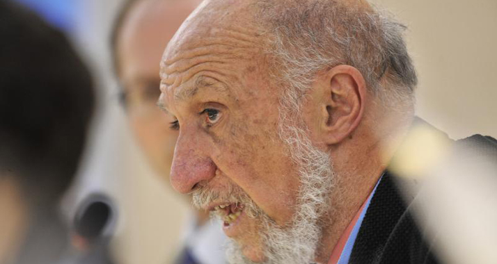 Ruft die UN auf, für die Palästinenser einzutreten: Richard Falk.