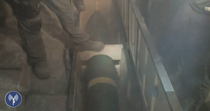 Waffenfund: Die israelische Marine enterte einen Frachter mit Raketenlieferungen.