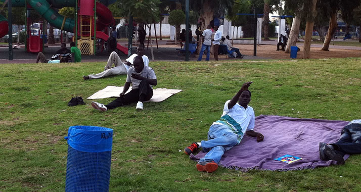 Kommen meist über Ägypten: Afrikanische Flüchtlinge in Tel Aviv