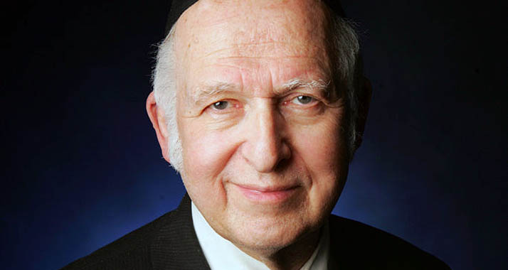 Rabbi Aharon Lichtenstein erhält den Israel-Preis in der Kategorie jüdische Literatur.