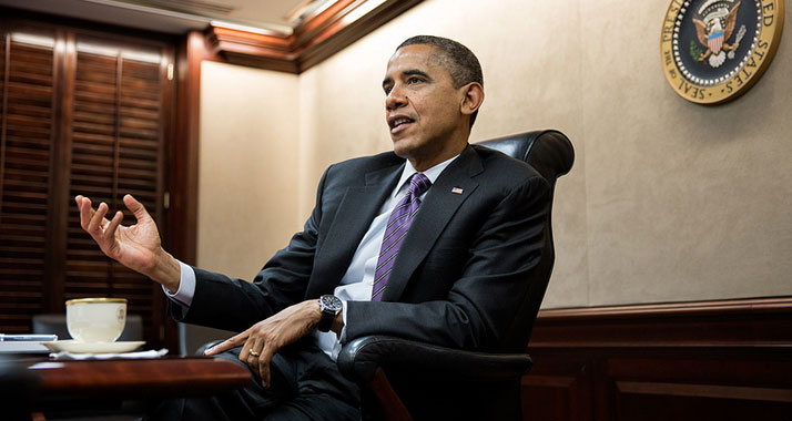 Bekräftigte, Israel zu unterstützen: US-Präsident Barack Obama.