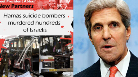 Mit einer Fotomontage will Israels Regierung für Skepsis sorgen. US-Außenminister Kerry will dennoch mit den Palästinensern sprechen.