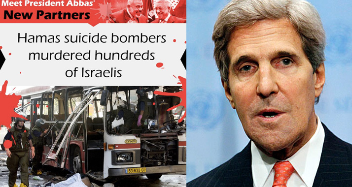 Mit einer Fotomontage will Israels Regierung für Skepsis sorgen. US-Außenminister Kerry will dennoch mit den Palästinensern sprechen.