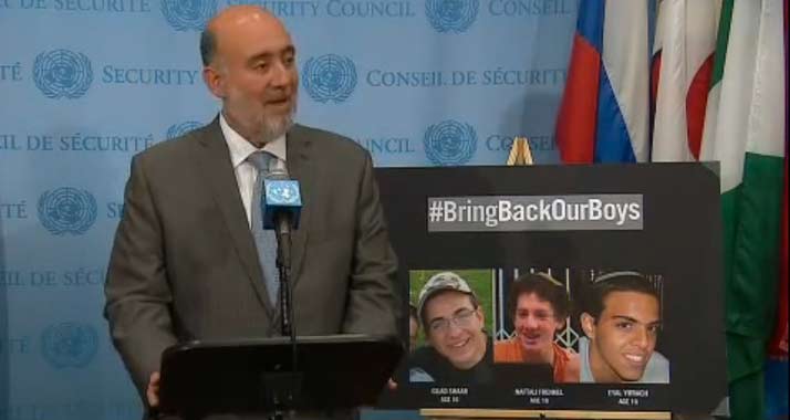 Öffentlicher Aufruf: Prosor fordert die Weltgemeinschaft auf, die Entführung zu verurteilen.