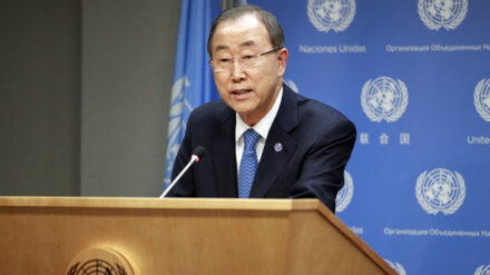 Verurteilt die palästinensischen Angriffe auf Israel: Ban Ki-Moon