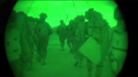 Auszug aus einem Video der israelischen Streitkräfte: Tag eins der Bodenoffensive