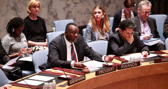 Unter der Leitung Ruandas forderten die Mitglieder des Sicherheitsrates eine sofortige Waffenruhe.