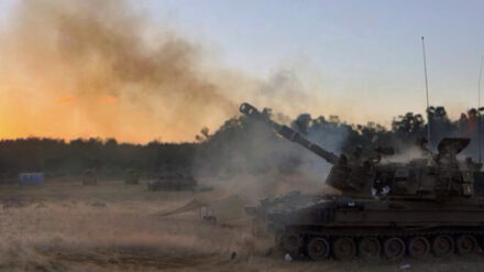 Die Armee hatte mit Artillerie-Beschuss reagiert, nachdem sie aus der Nähe der Schule beschossen worden war.