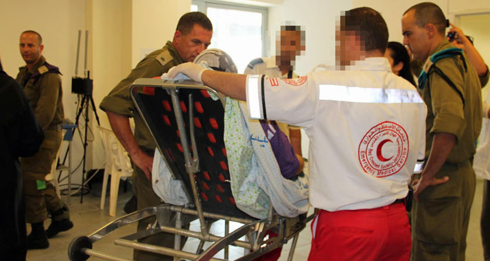 Das israelische Feldkrankenhaus am Eres-Grenzübergang: Nur wenige Palästinenser haben diese Hilfe bisher in Anspruch genommen