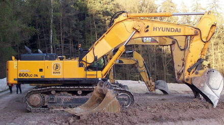 Der Attentäter benutzte einen Bagger der Marke Hyundai. (Symbolbild)