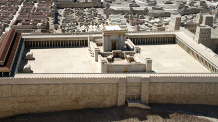 Am 9. Tag des Monats Av trauern Juden unter anderem um die beiden Jerusalemer Tempel – hier ein Modell.