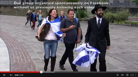 „Eindringlinge“: Israelis besuchen Bradford.