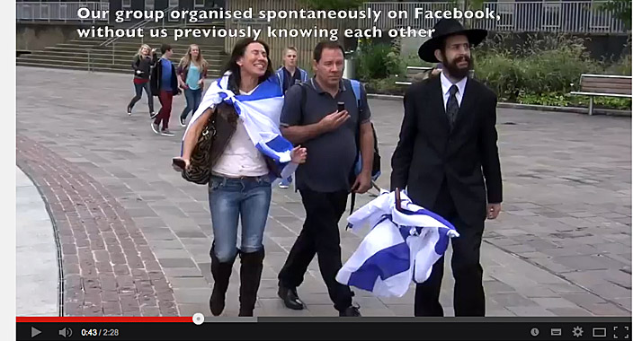 „Eindringlinge“: Israelis besuchen Bradford.