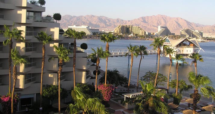 Die Tourismusbranche, wie hier in Eilat, musste im August starke Einbußen hinnehmen.