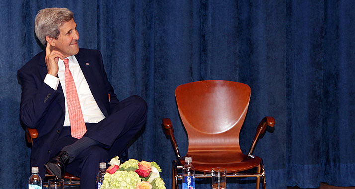 US-Außenminister Kerry verspricht Geld, warnt aber auch vor Angriffen auf Israel. (Archivbild)