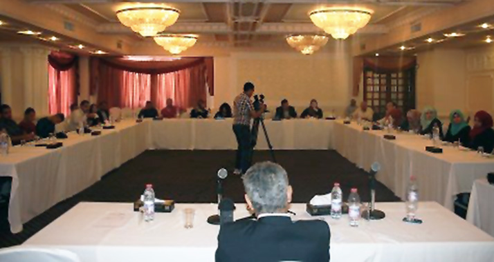 Journalisten und Studenten befassten sich in Ramallah mit dem Thema "Selbstzensur".