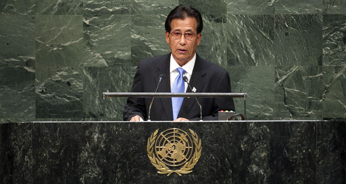 Will Israel auch in Zukunft auf internationaler Ebene unterstützen: der mikronesische Präsident Mori