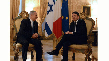 Netanjahu kam mit dem italienischen Premier Renzi am Montag in Rom zusammen. Der israelische Politiker traf auch US-Außenminister Kerry.