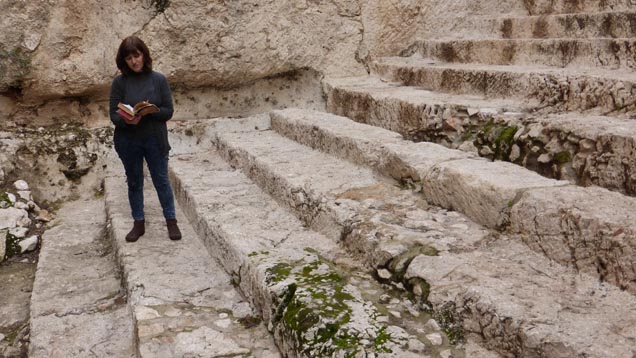 Herodes soll Archäologen zufolge diese breiten Stufen einst erbaut haben. Sie sind Teil des nun freigelegten herodianischen Palastes.