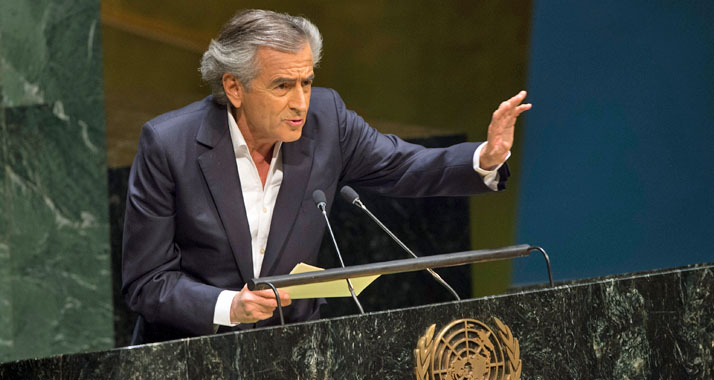 Hauptredner der Konferenz: Der französische Philosoph Bernard-Henri Levy