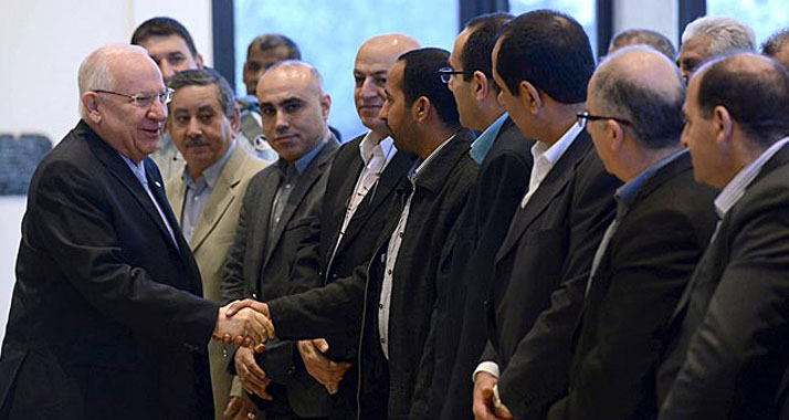 Rivlin begrüßte am Donnerstag etwa 50 Gäste aus arabischen Kommunen.