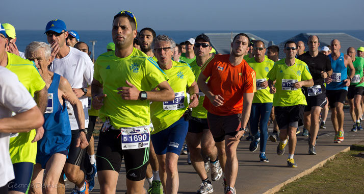 Der Tel Aviv-Marathon war in den vergangenen Jahren von Hitze bestimmt – hier ein Bild von 2014.