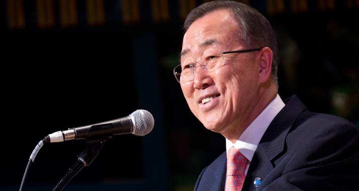 Ban Ki-Moon hat einen palästinensischen Angriff auf ein israelisches Mädchen mit Verspätung verurteilt.