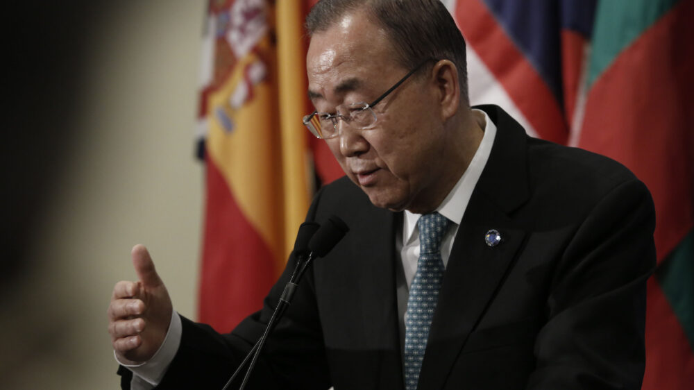 Ist besorgt über die Lage in Jarmuk: Ban Ki-Moon