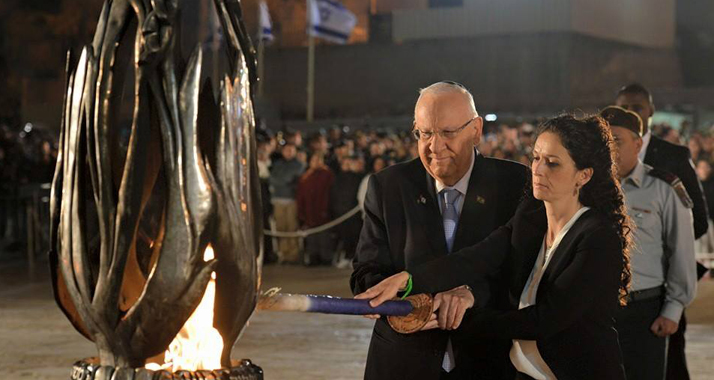 Staatspräsident Rivlin gedachte am Dienstagabend der Gefallenen Israels.