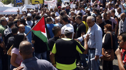 Immer wieder demonstrieren Araber – wie hier in Akko – gegen die israelische Wohnungspolitik.
