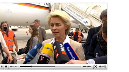 Bundesverteidigungsministerin Ursula von der Leyen besucht Israel zum 50-jährigen Bestehen der Beziehungen.