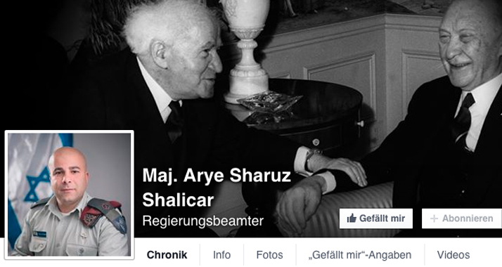 Israels Militärsprecher Arye Sharuz Shalicar stellt sich auf Facebook den Fragen der Nutzer.